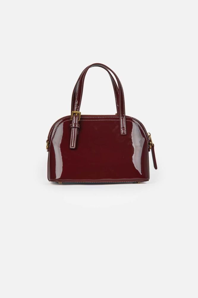 شنطة يد نسائية لامعة لكل يوم لون عودي